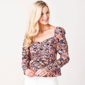 ✨A.L.C. Dark Navy and Chestnut Chandler Sz 4 Top